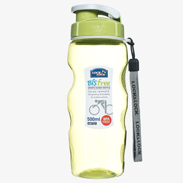 Damski LOCK&LOCK BIDON BUTELKA SPORTOWA 500ML abf721g kolor zielony