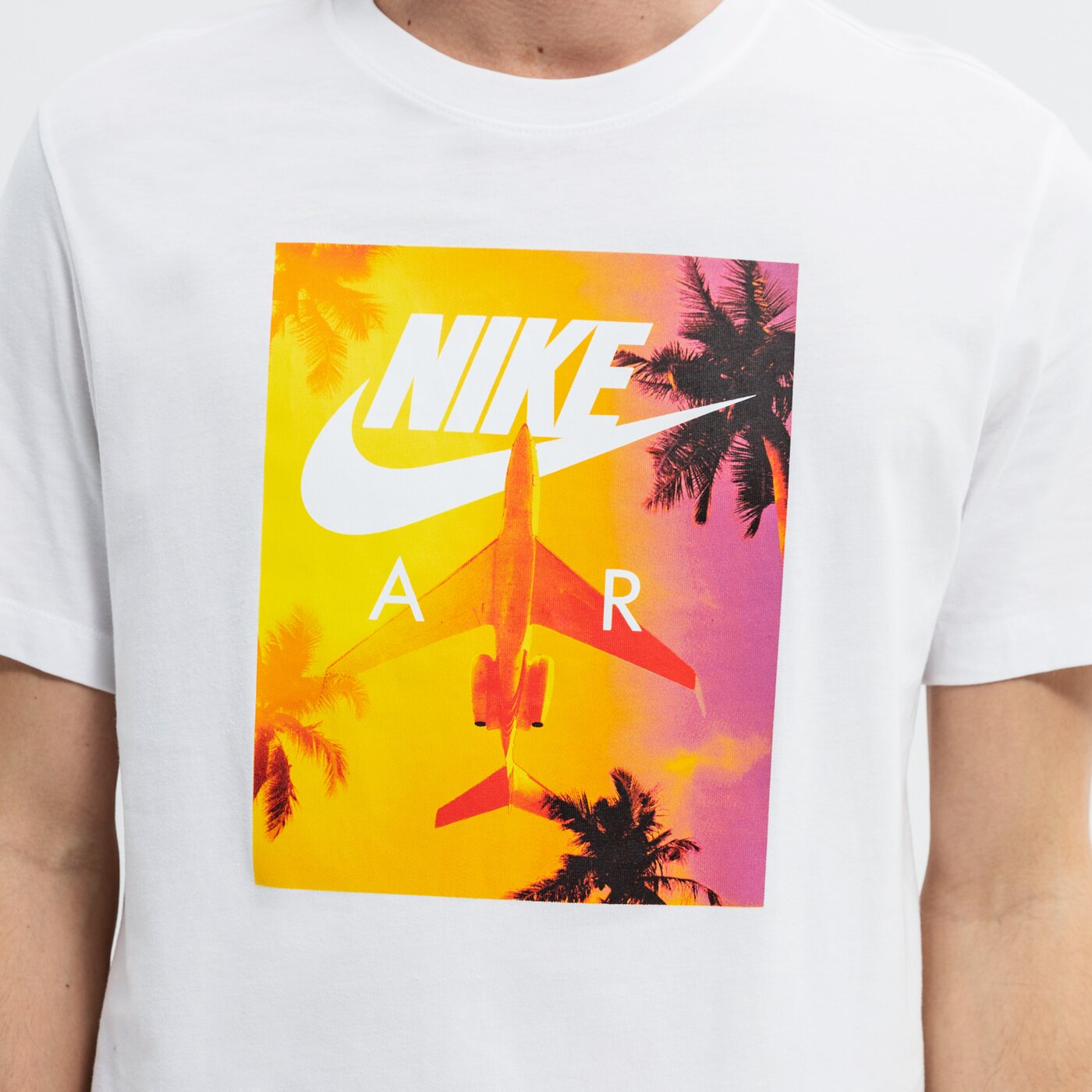 Koszulka męska NIKE T-SHIRT SS M NSW SWOOSH BY AIR PHOTO dj1407-100 kolor biały