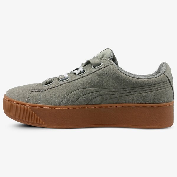 Buty sportowe damskie PUMA VIKKY PLATFORM RIBBON MU 36531403 kolor szary
