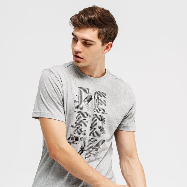 Koszulka męska REEBOK T-SHIRT GS FUTURISM CREW du4695 kolor szary