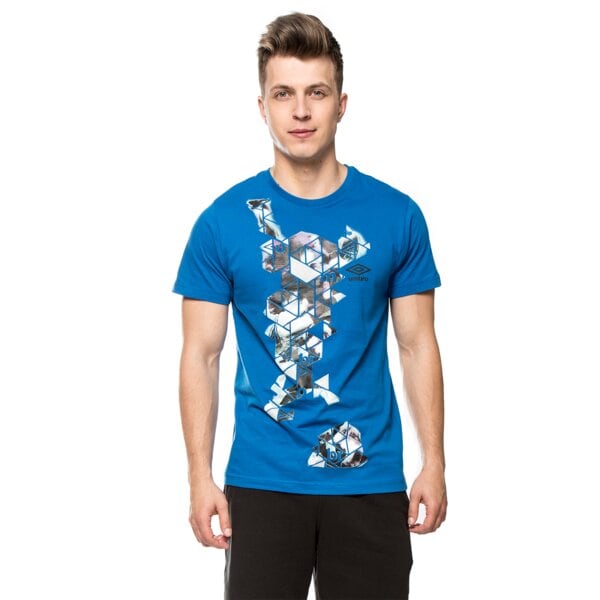 Koszulka męska UMBRO T-SHIRT JALA ul16tsmpr057 kolor niebieski