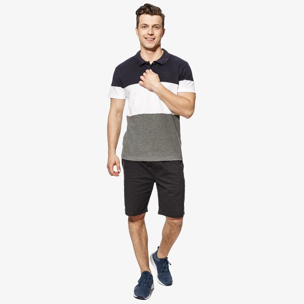 Koszulka polo męska UMBRO POLO BRUCE ul18pom05002 kolor czarny