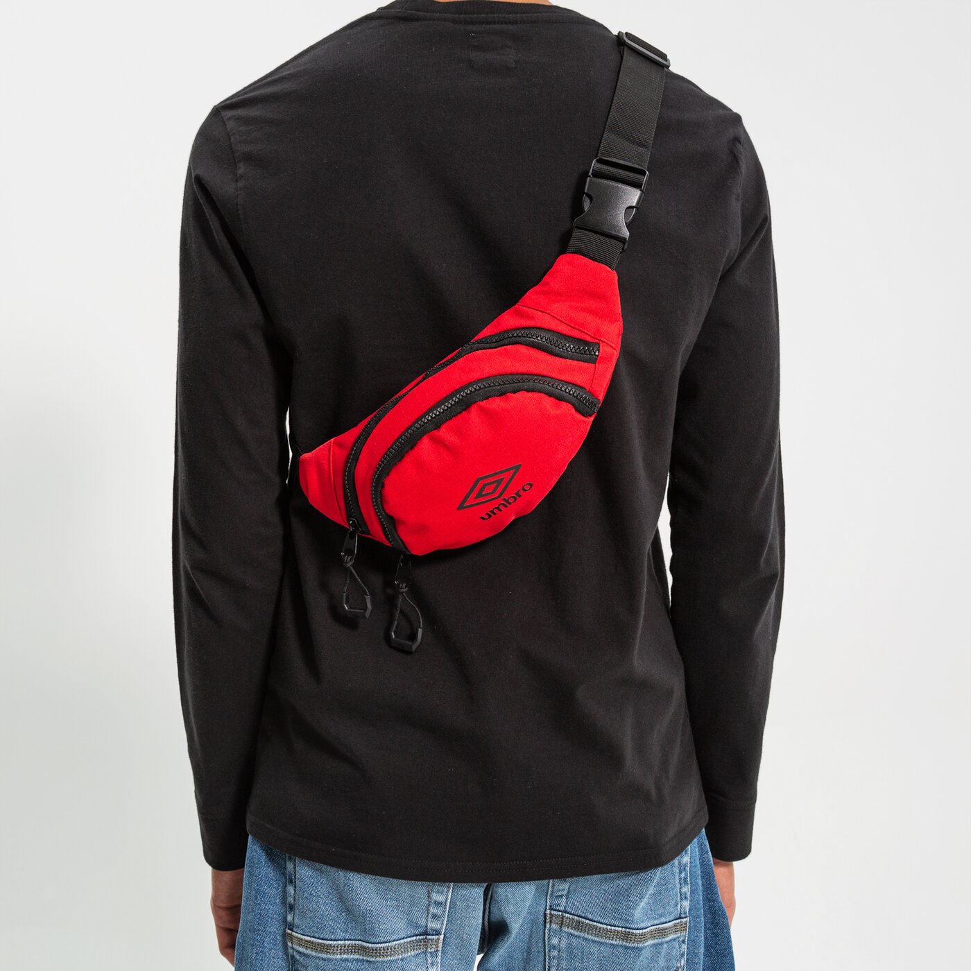 Nerka (saszetka na pas) damska sportowa UMBRO NERKA MORETON ul321neu01001 kolor czerwony