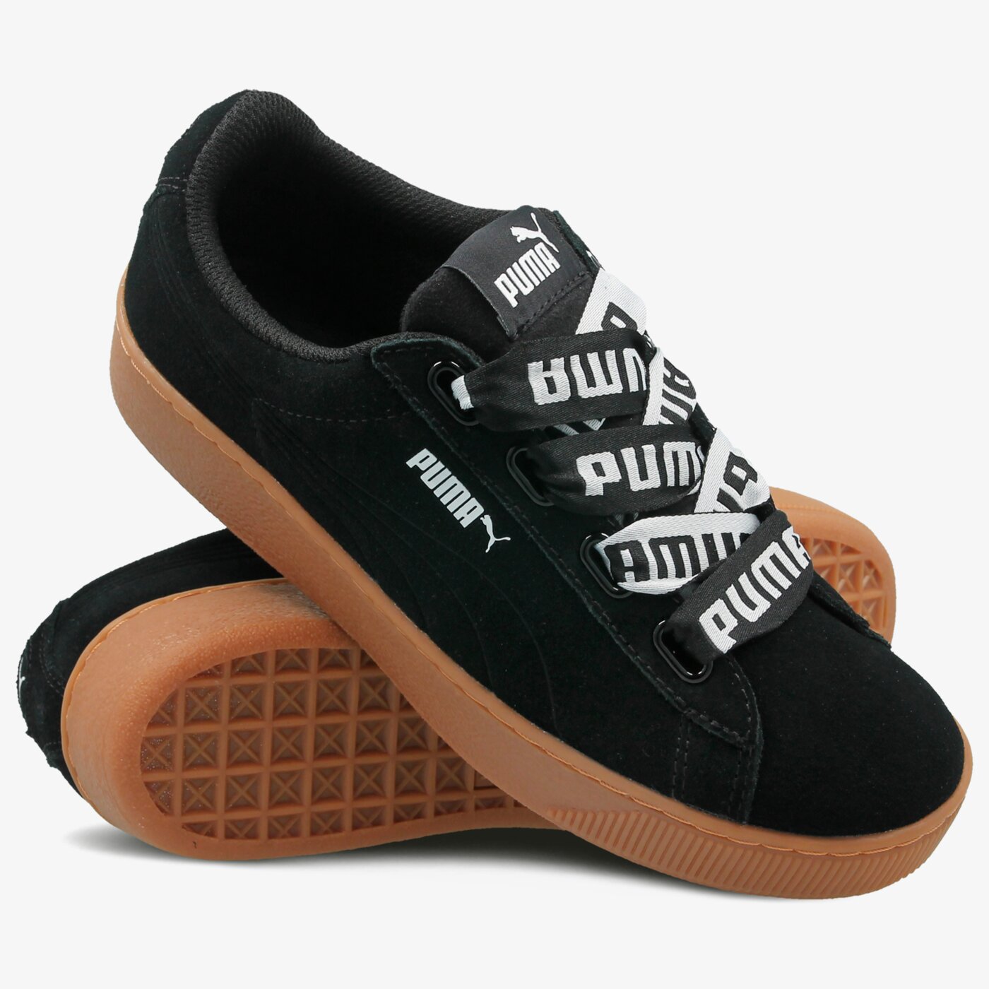 Buty sportowe damskie PUMA VIKKY PLATFORM RIBBON MU 36531401 kolor czarny