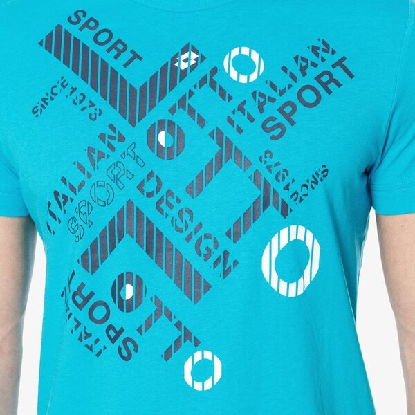 Koszulka męska LOTTO T-SHIRT L73 LOGO PLUS s6717 kolor niebieski