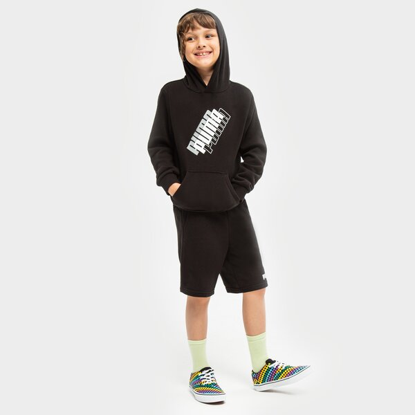 Bluza dziecięca PUMA BLUZA Z KAPTUREM PUMA POWER LOGO TR B 847297 01 kolor czarny