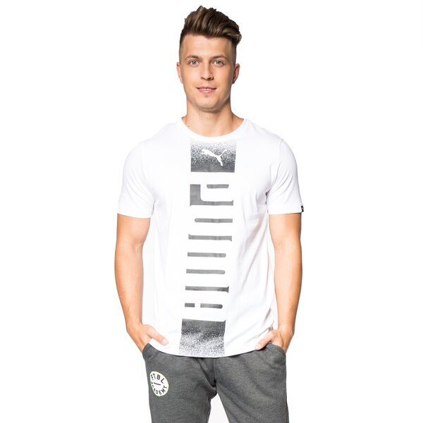 Koszulka męska PUMA T-SHIRT PUMA REBEL 83835602 kolor biały