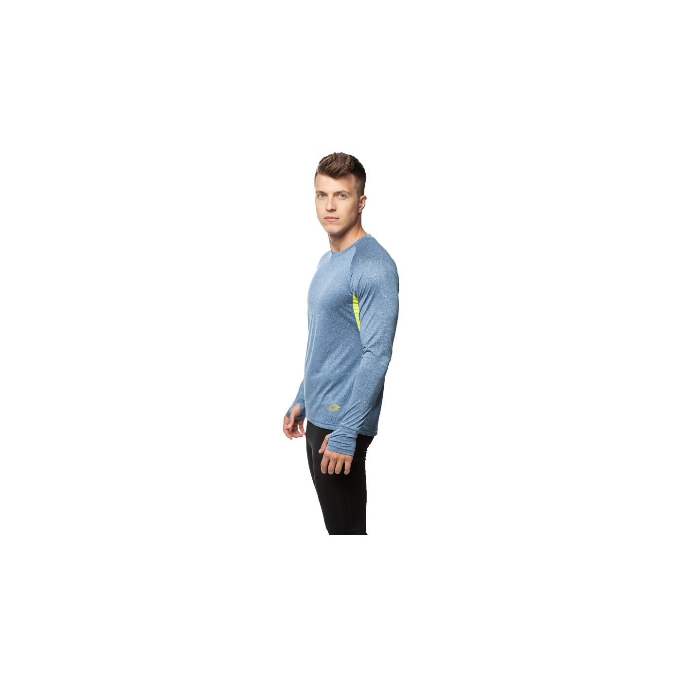 Koszulka męska LOTTO T-SHIRT LS FLASHRIDE r7545 kolor niebieski