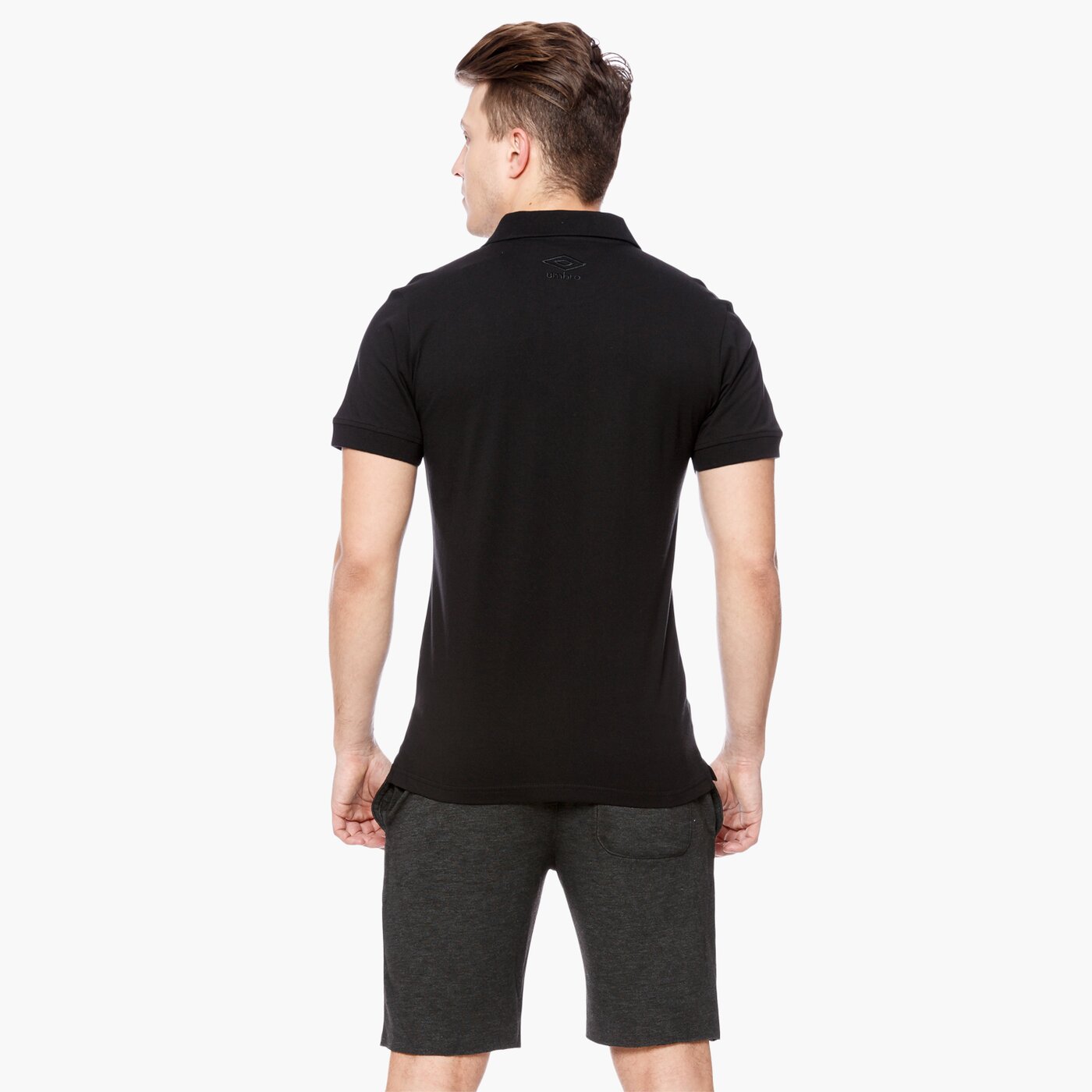 Koszulka polo męska UMBRO POLO ROBERTO ul17pom01004 kolor czarny