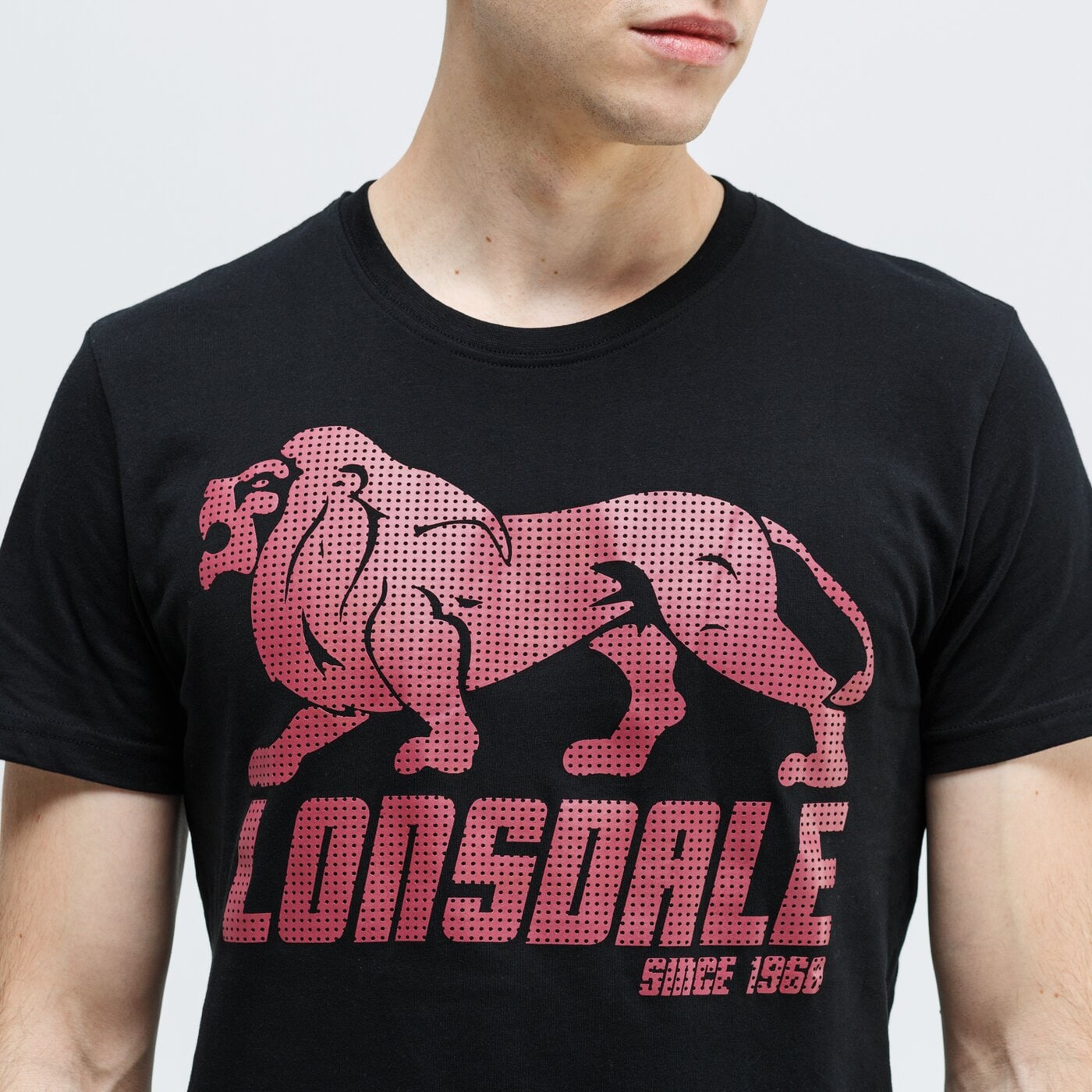 Koszulka męska LONSDALE T-SHIRT SS HAYDON 114066-1537 kolor czarny