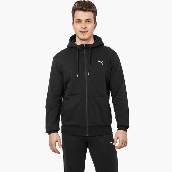 Bluza męska PUMA BLUZA ESS FZ HOODY TR 83837101 kolor czarny