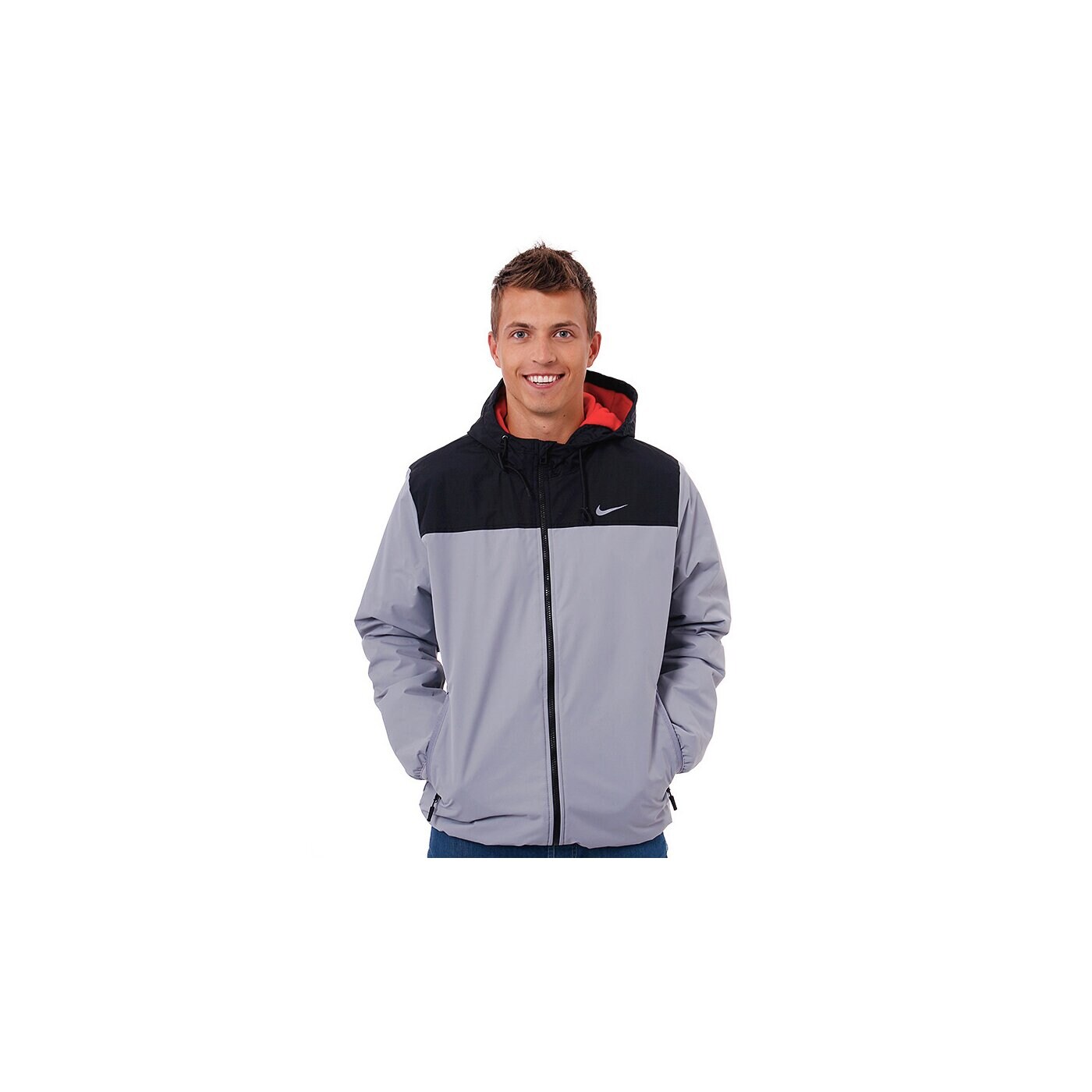 Kurtka zimowa męska NIKE KURTKA FLEECE LINED JKT 419019066 kolor szary