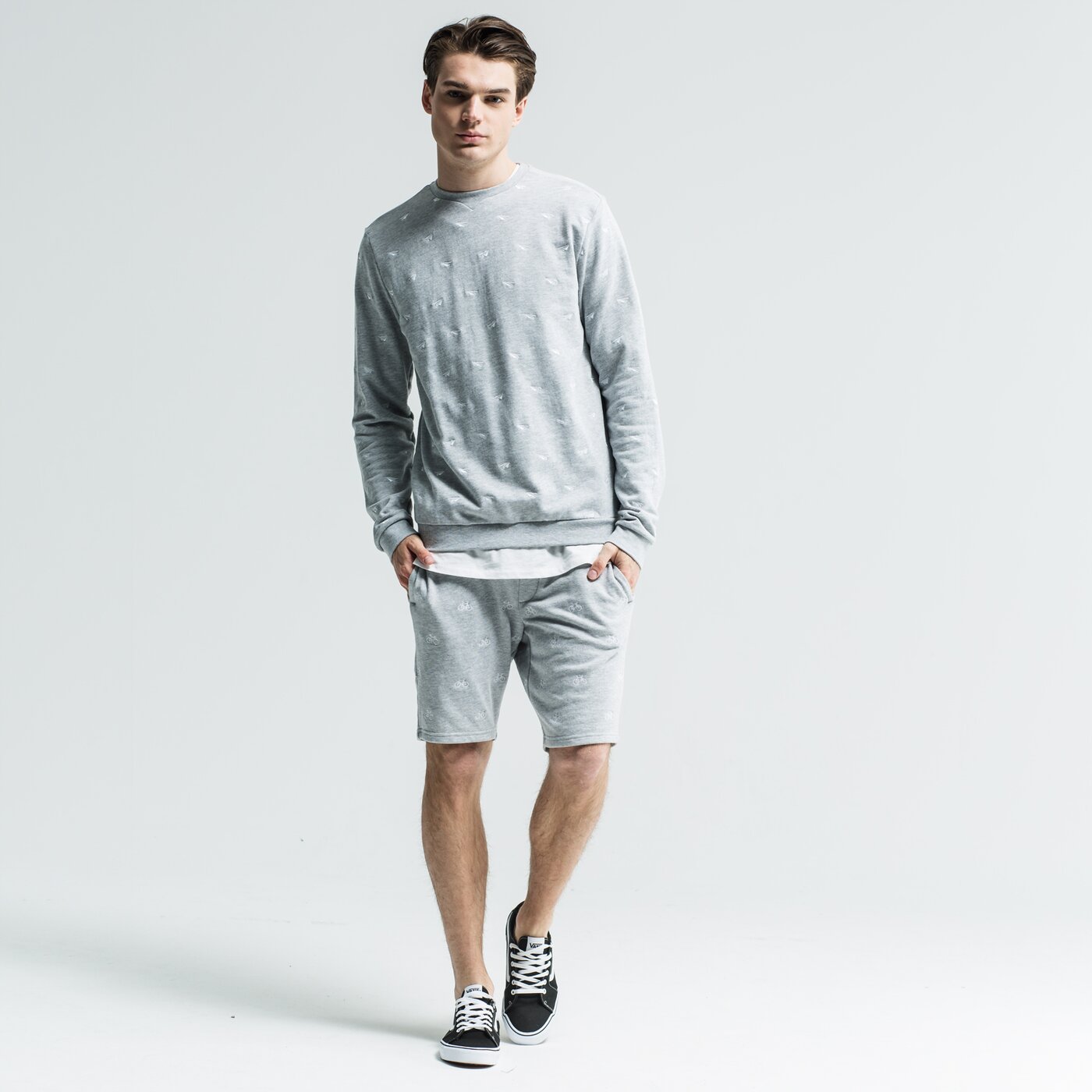 Spodenki męskie FEEWEAR SZORTY SACABA fw19szm03002 kolor szary