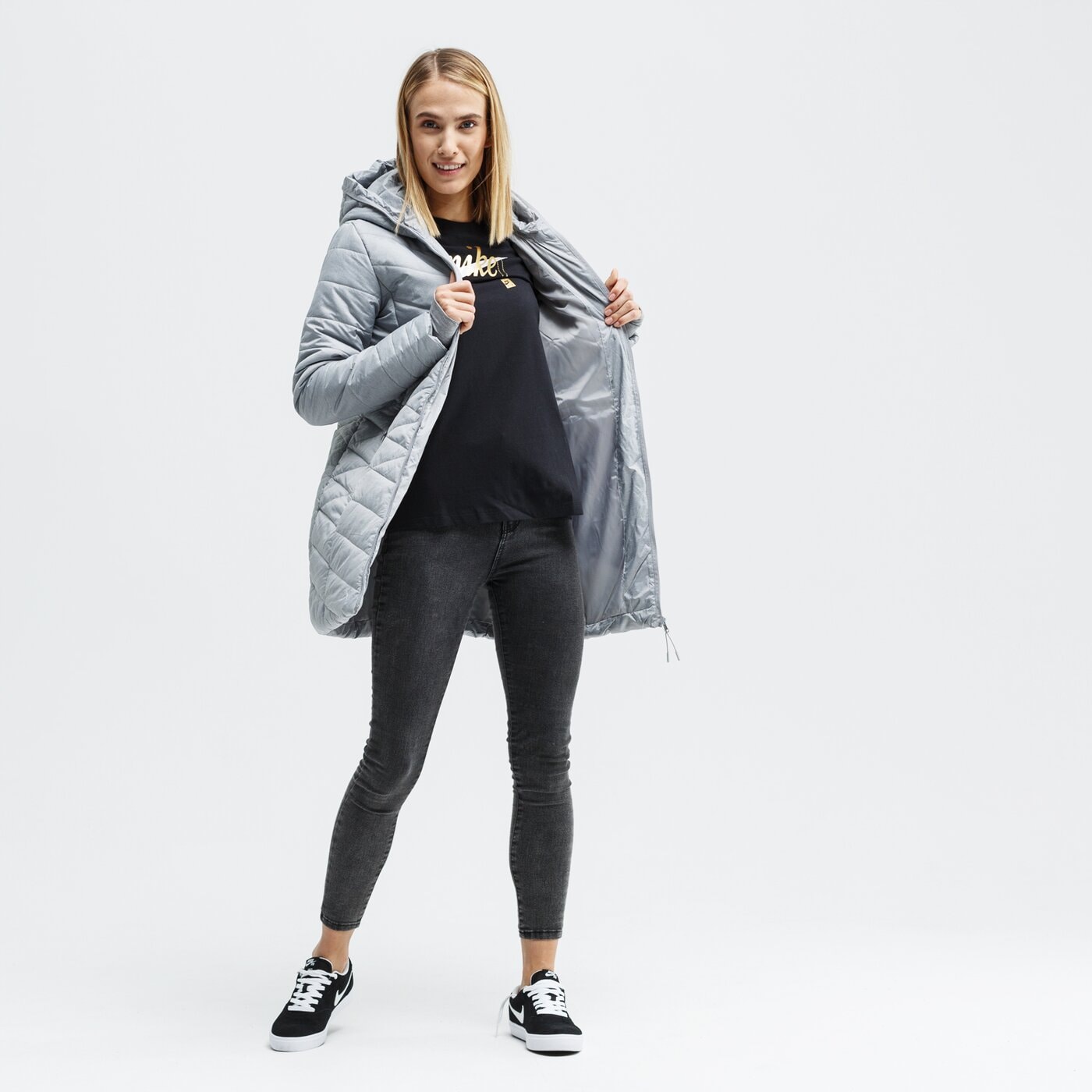 Kurtka zimowa damska LOTTO KURTKA ZIMOWA RENKON lo39kud25002 kolor szary