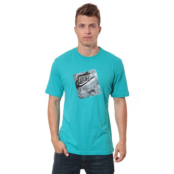 Koszulka męska NIKE T-SHIRT TEE-FUTURA LUNAR 619527388 kolor niebieski