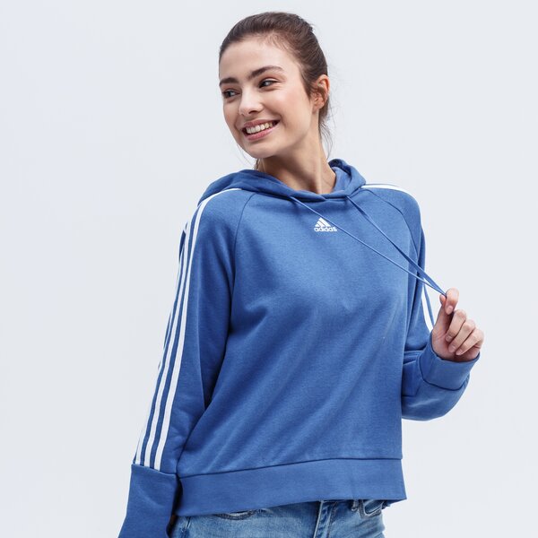 Bluza damska ADIDAS BLUZA Z KAPTUREM W 3S HD gl1461 kolor niebieski
