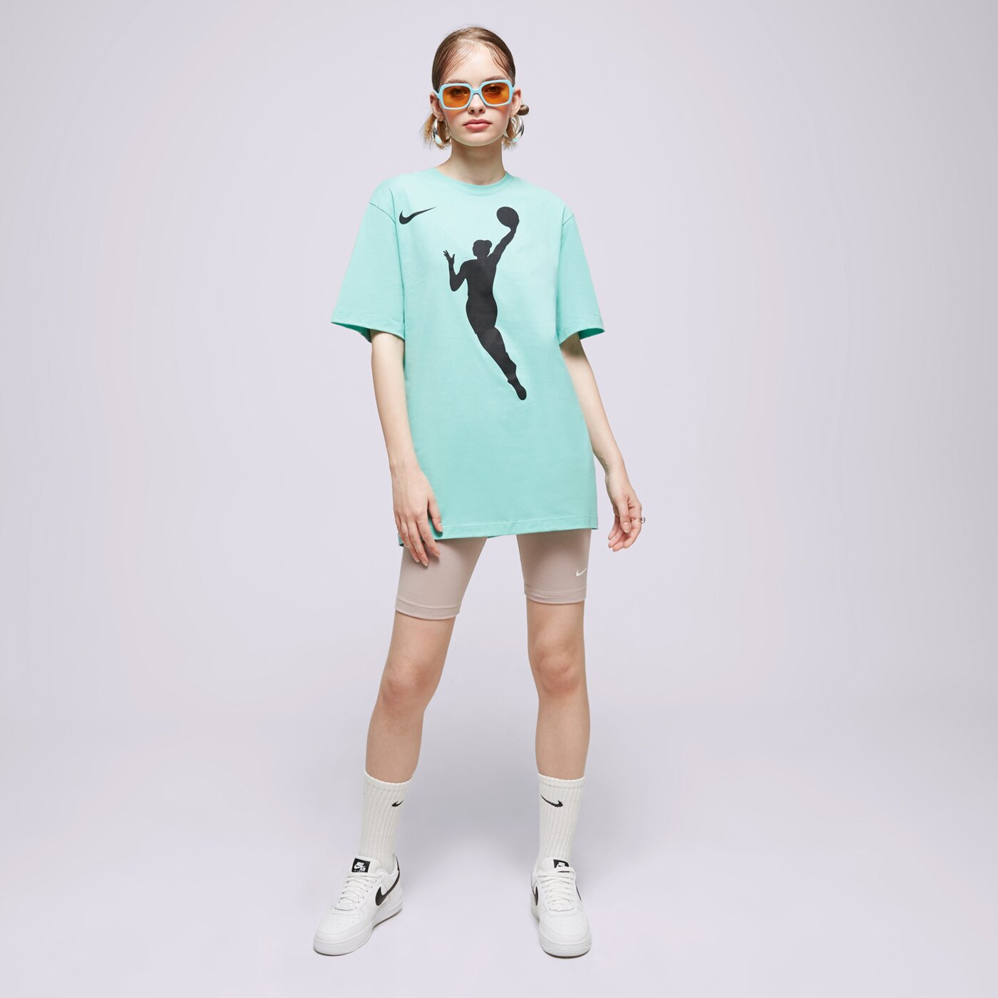 Spodenki damskie NIKE SZORTY W NSW ESSNTL MR BIKER cz8526-272 kolor beżowy