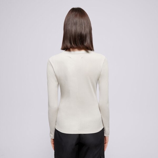 Koszulka damska CHAMPION T-SHIRT CREWNECK LONG SLEEVE T-SHIRT e10017es057 kolor beżowy