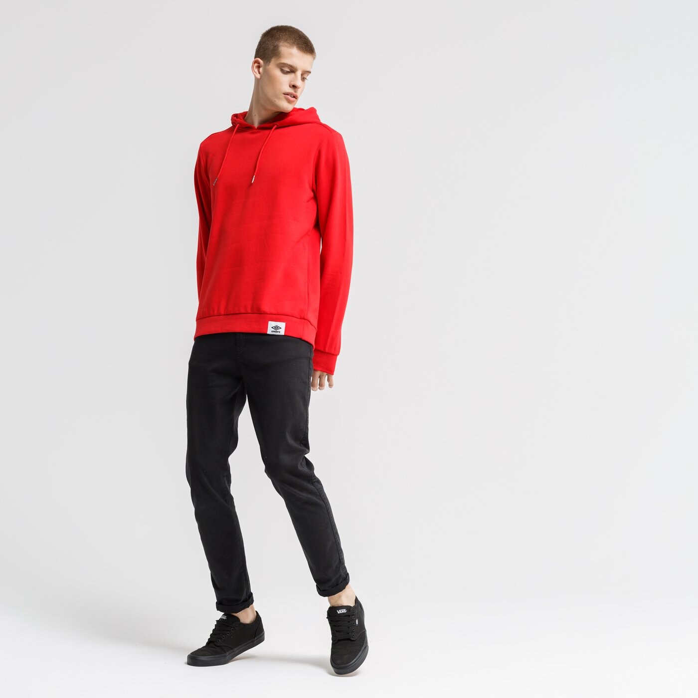 Bluza męska UMBRO BLUZA Z KAPTUREM BAGRAT ul39blm18001 kolor czerwony