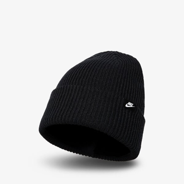 Czapka zimowa damska NIKE CZAPKA U NSW BEANIE FISHERMAN dv5435-010 kolor czarny