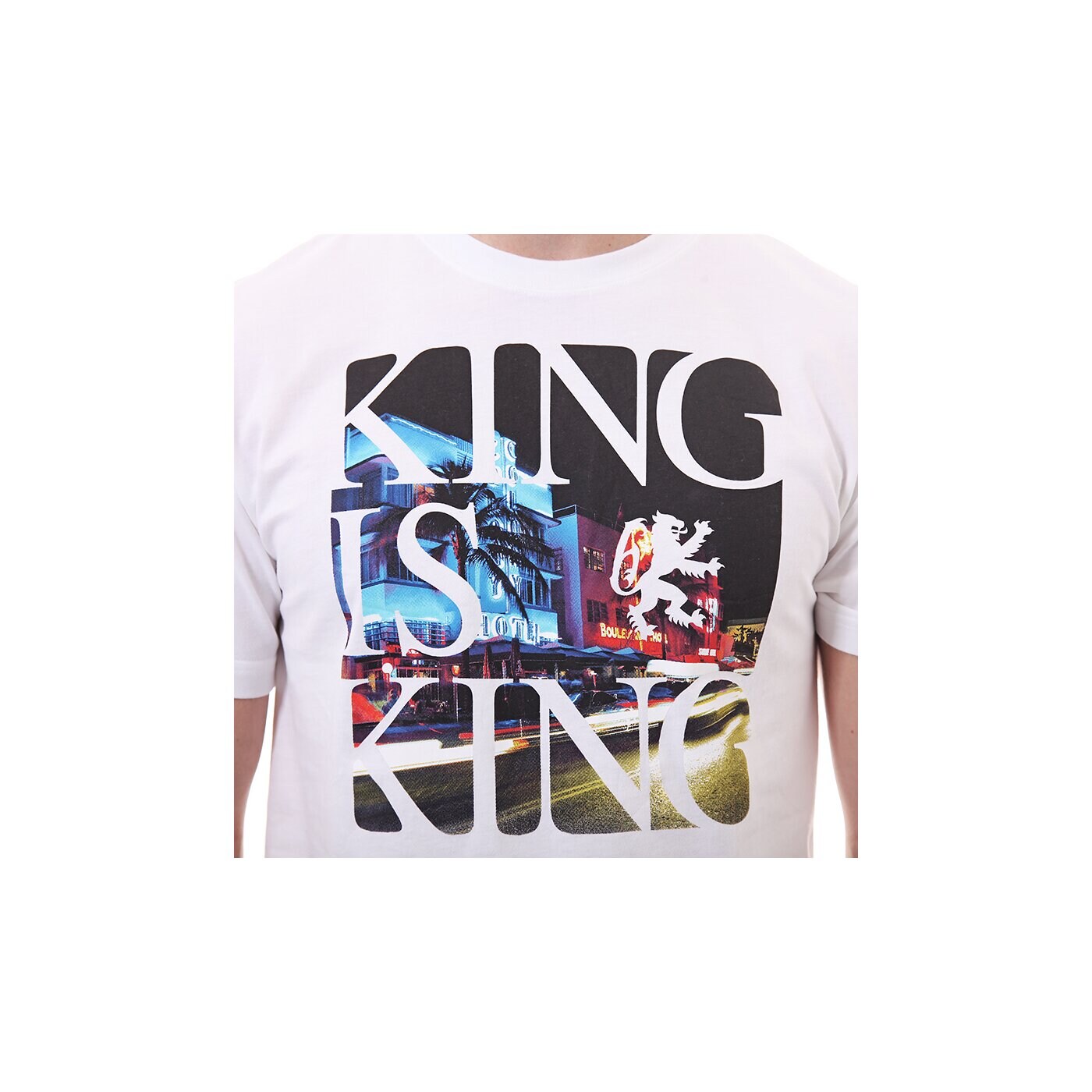 Koszulka męska NIKE T-SHIRT KING IS KING TEE 611344100 kolor biały