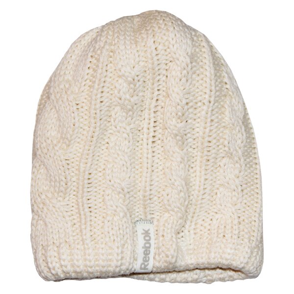 Czapka zimowa damska REEBOK CZAPKA Z BI CABLE HAT w36767 kolor beżowy