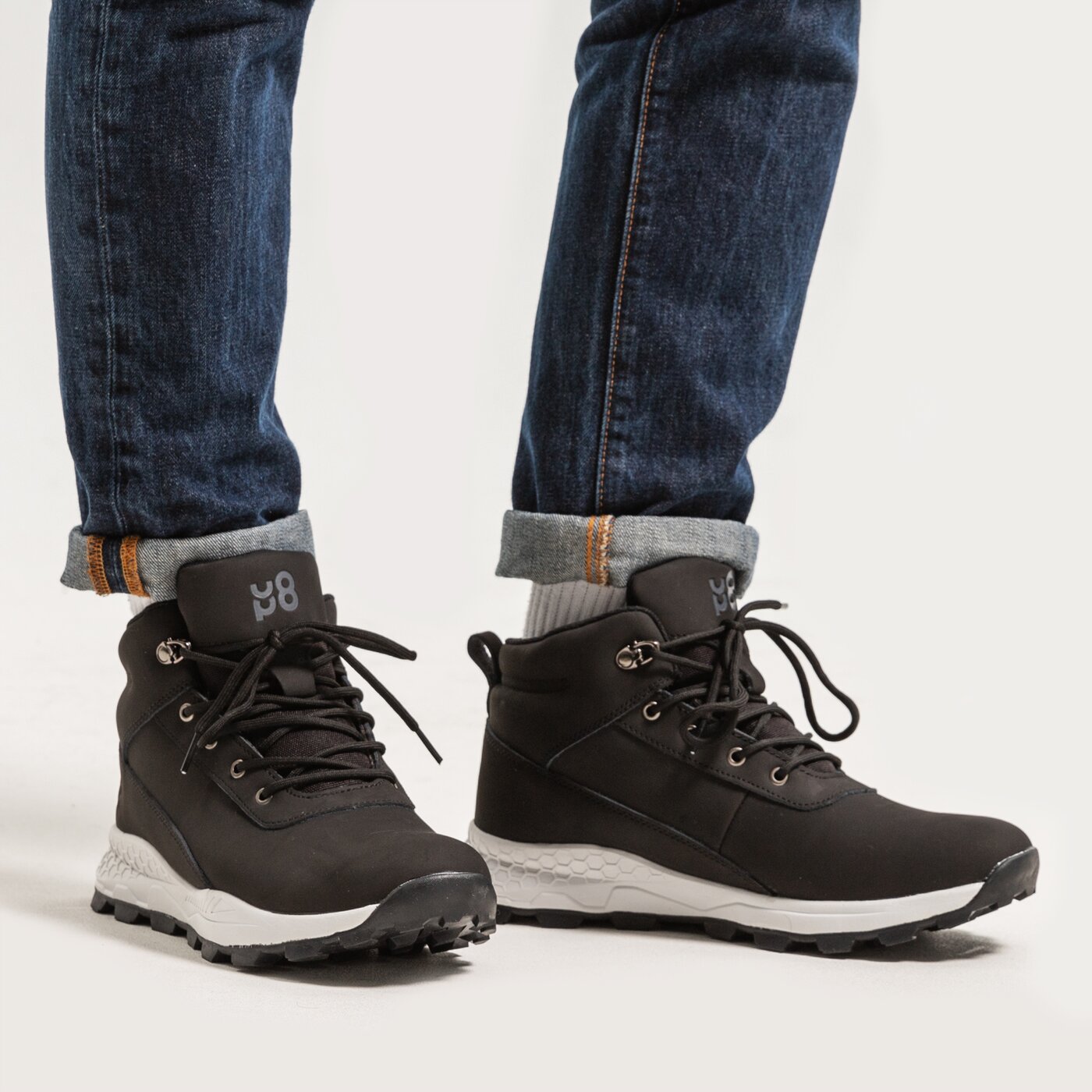 Buty outdoor męskie UP8 OLEA MID upmo221005 kolor czarny