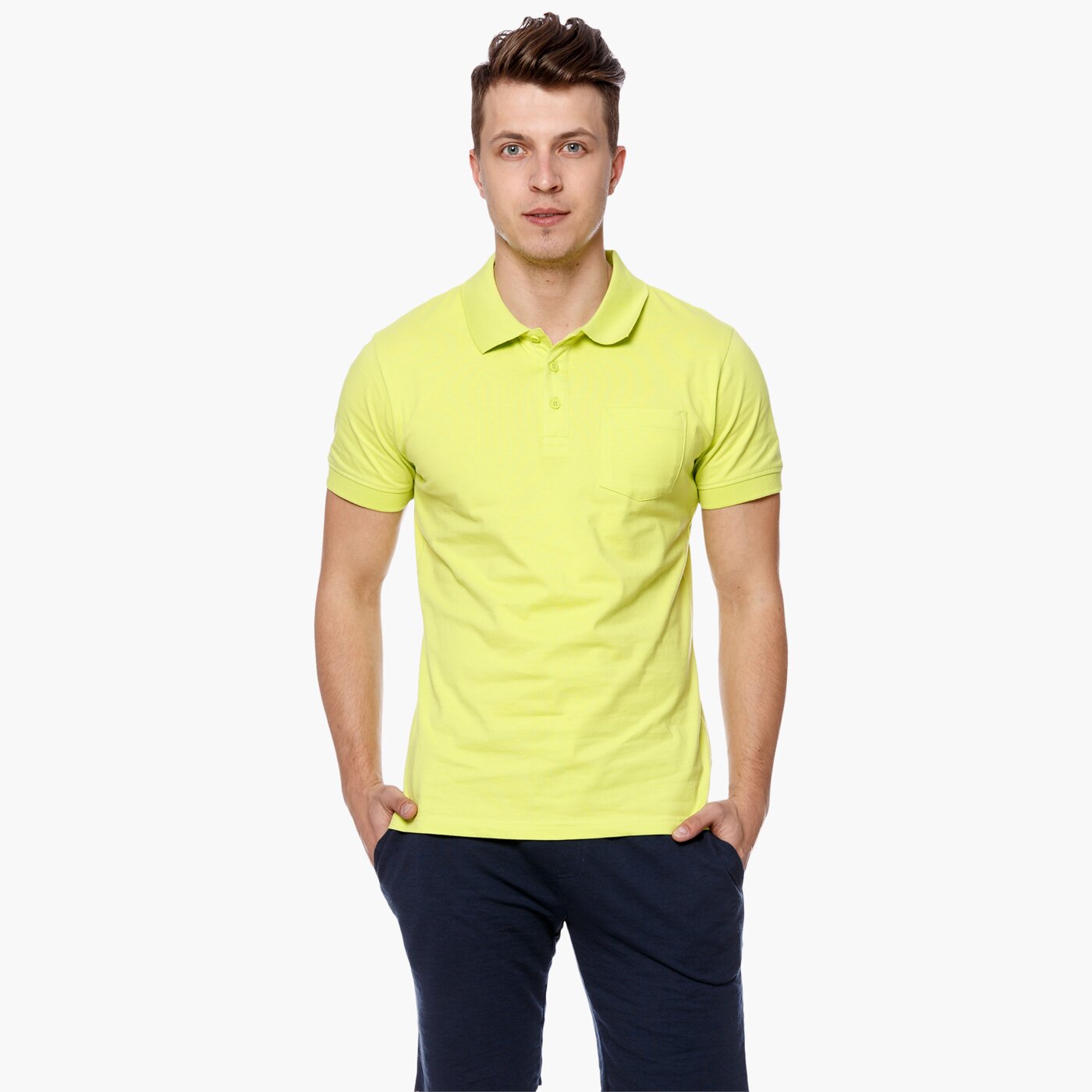 Koszulka polo męska UMBRO POLO ROBERTO ul17pom01005 kolor żółty