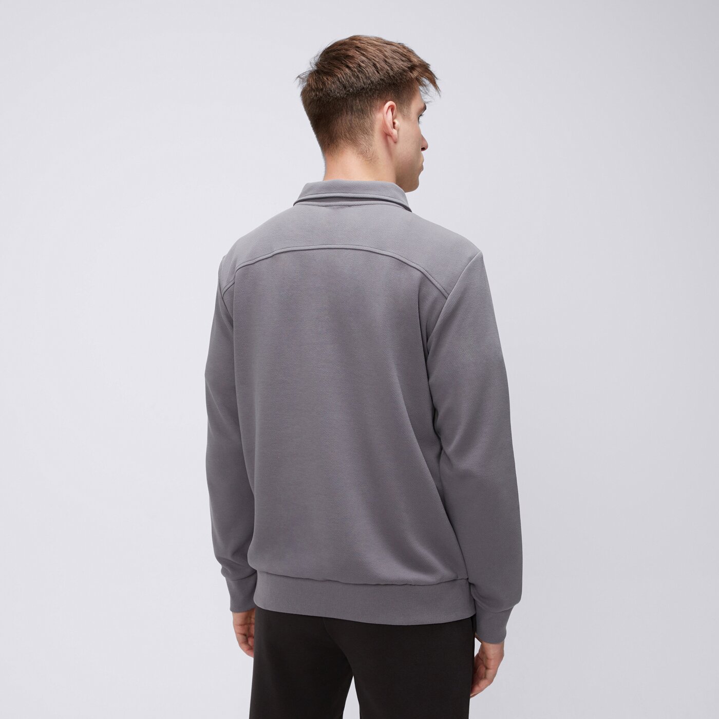 Bluza męska UMBRO BLUZA ROZPINANA ESS HALF ZIP ul125blm04001 kolor szary