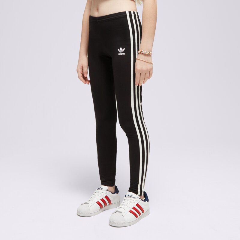 ADIDAS GIRLS' 3 STRIPES LEGGINGS JUNIOR G