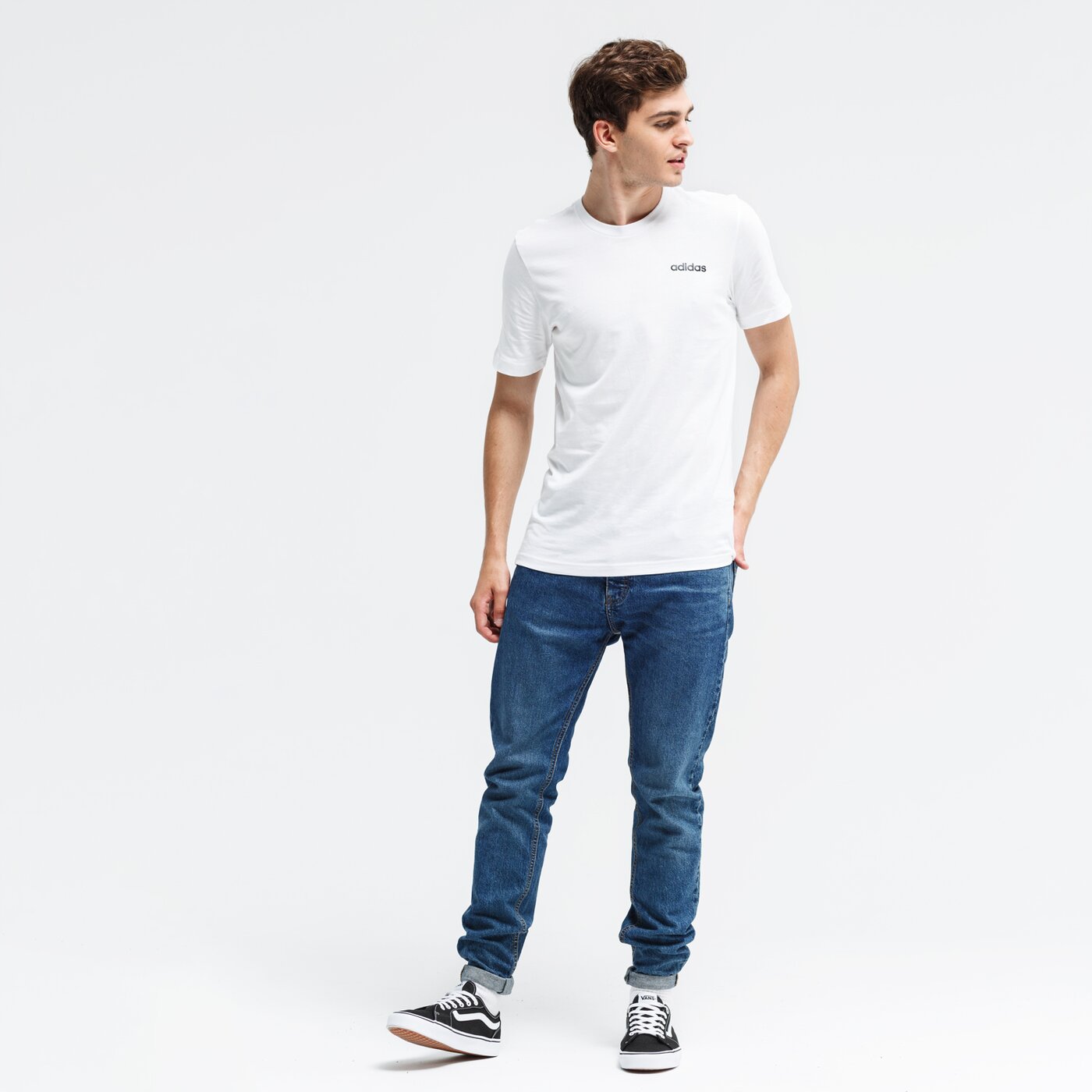 Koszulka męska ADIDAS T-SHIRT E PLN dq3089 kolor biały