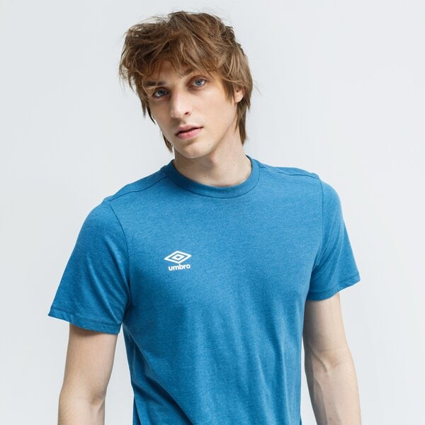 Koszulka męska UMBRO T-SHIRT FW SMALL LOGO COTTON 65353u-jfh kolor niebieski