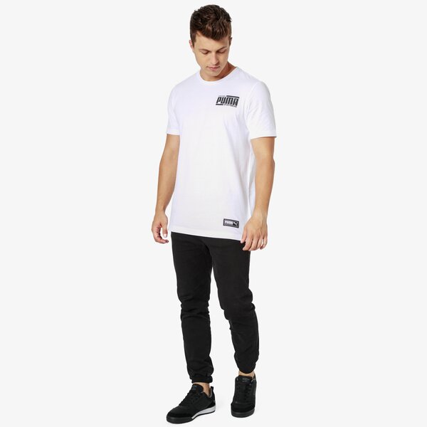 Koszulka męska PUMA T-SHIRT SS ATHLETICS ELEVATED 85230502 kolor biały