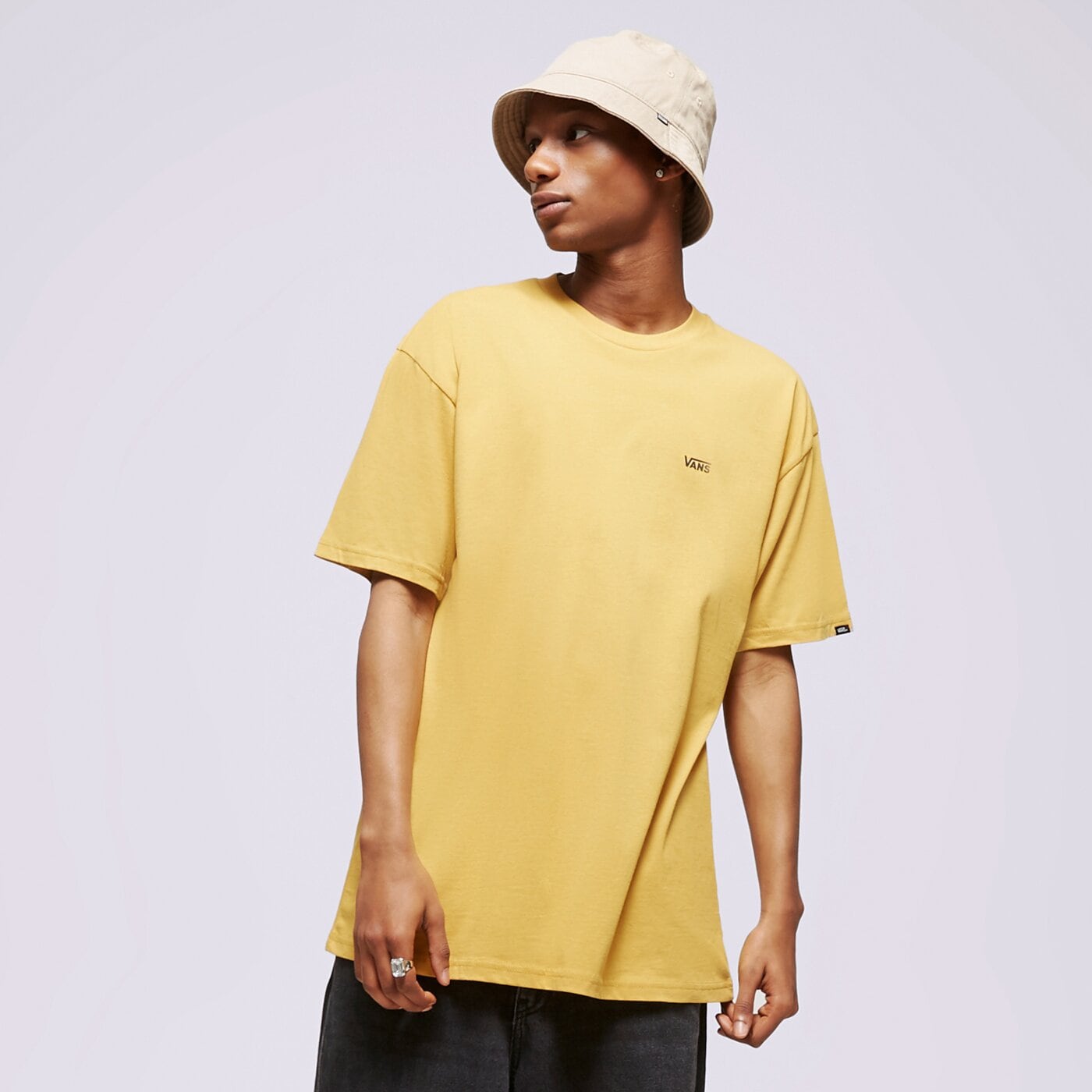 Koszulka męska VANS T-SHIRT MN LEFT CHEST LOGO TEE NARCISSUS vn0a3czebwv1 kolor żółty