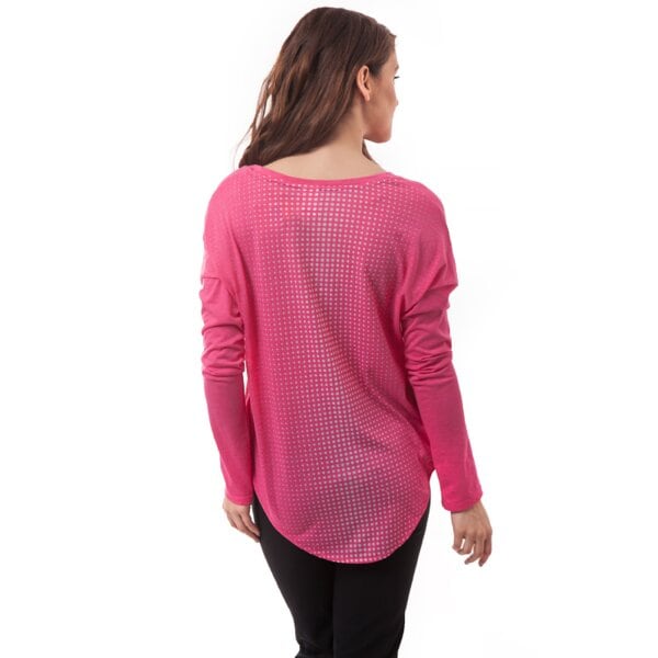 Koszulka damska NIKE T-SHIRT LS TEE TP 642753612 kolor bordowy