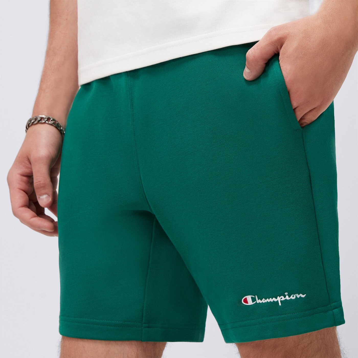 Spodenki męskie CHAMPION SZORTY BERMUDA 219906gs571 kolor zielony