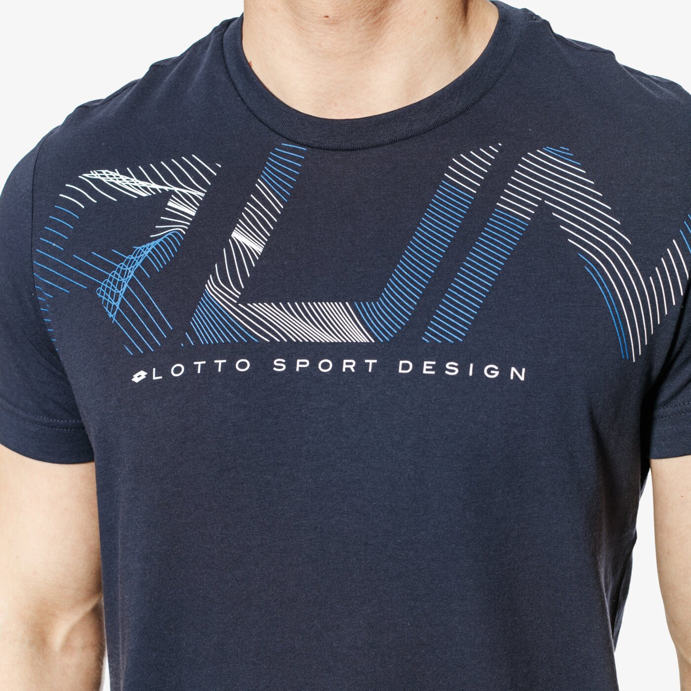 Koszulka męska LOTTO T-SHIRT SS L73 III RUN t2673 kolor granatowy