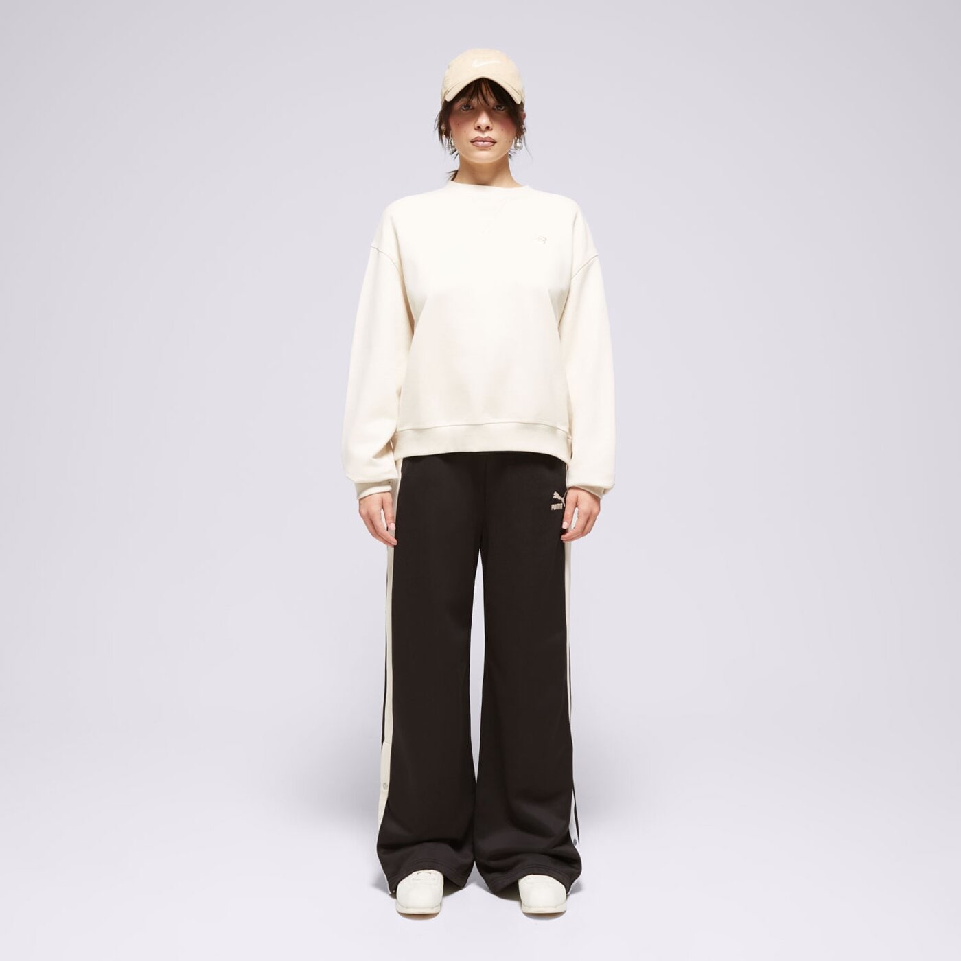 Bluza damska NEW BALANCE BLUZA ATHLETICS FRENCH TERRY wt41500lin kolor beżowy