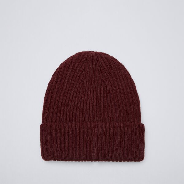 Czapka zimowa damska VANS CZAPKA ZIMOWA MN CLIPPED CUFF BEANIE-B vn0a53vw4qu1 kolor bordowy