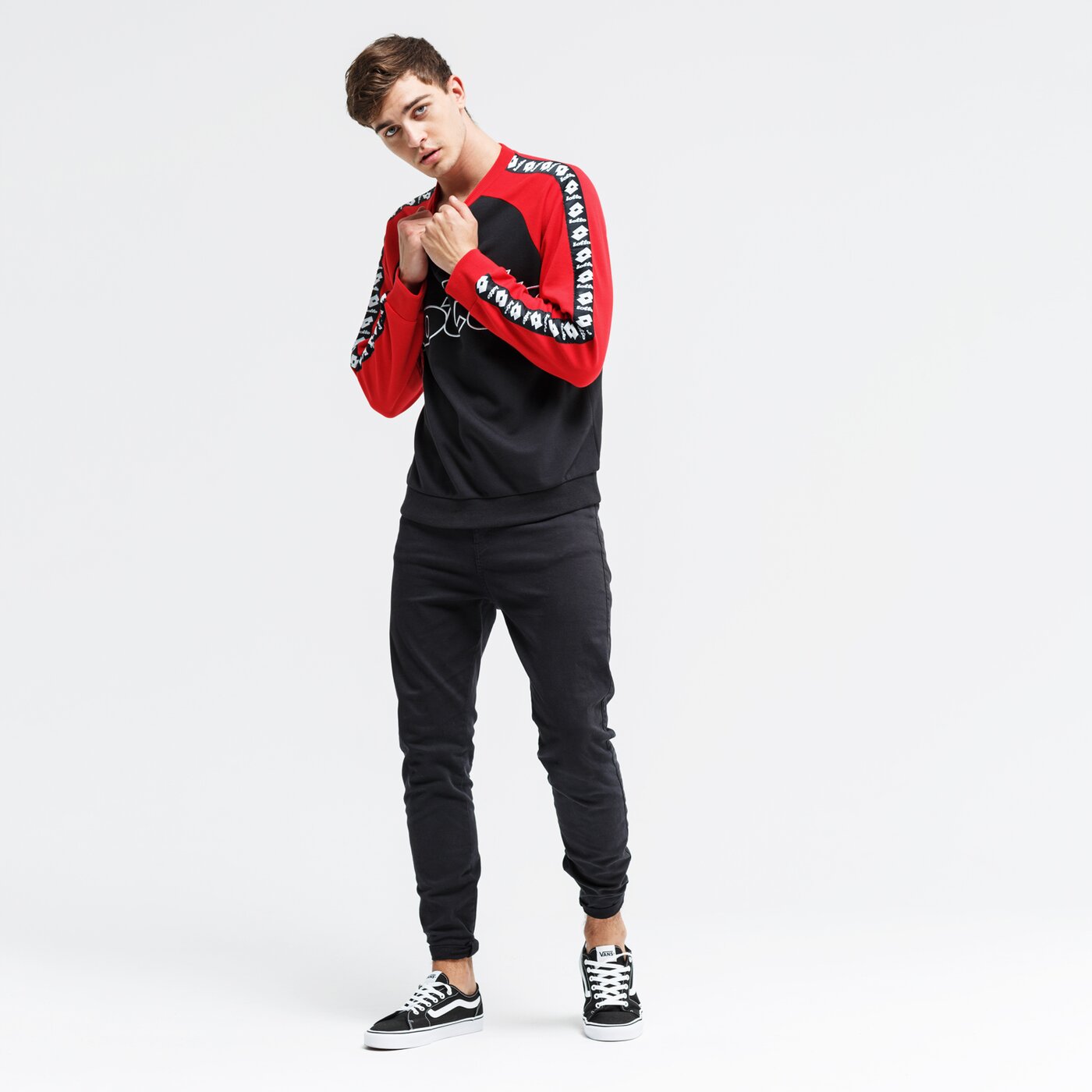 Bluza męska LOTTO BLUZA ATHLETICA III SWEAT RN PL 211760-2dn kolor czarny