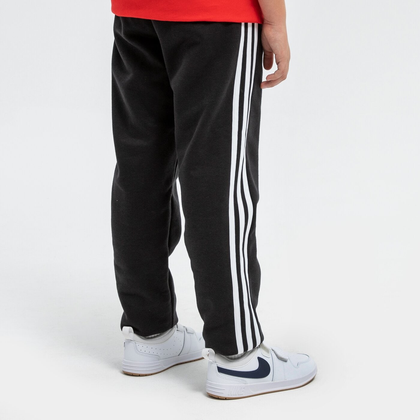 Spodnie dziecięce ADIDAS SPODNIE B 3S FL C PT BOY gq8897 kolor czarny