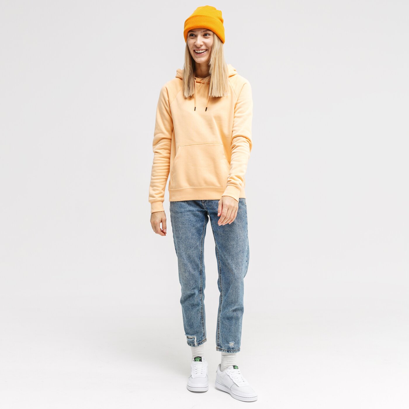 Bluza damska NIKE BLUZA Z KAPTUREM NSESSNTL PO FLC bv4124-734 kolor pomarańczowy