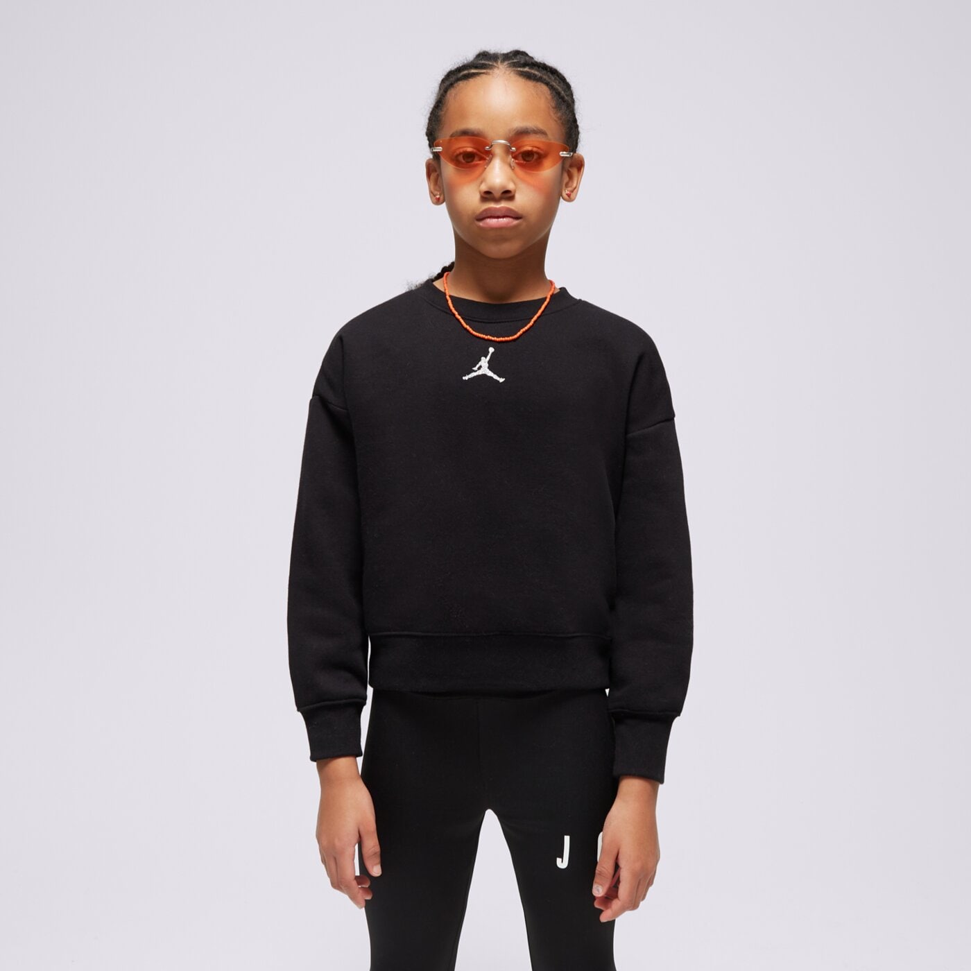 Bluza dziecięca JORDAN BLUZA JUMPMAN ICON PLAY CREW GIRL 45c387-gay kolor czarny