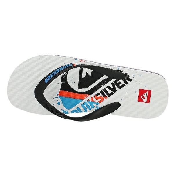 Klapki męskie QUIKSILVER MOLOKAI MW LOGO  eqyl100024xwkb kolor biały