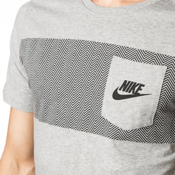 Koszulka męska NIKE T-SHIRT CORTEZ PATTERN 805010063 kolor szary