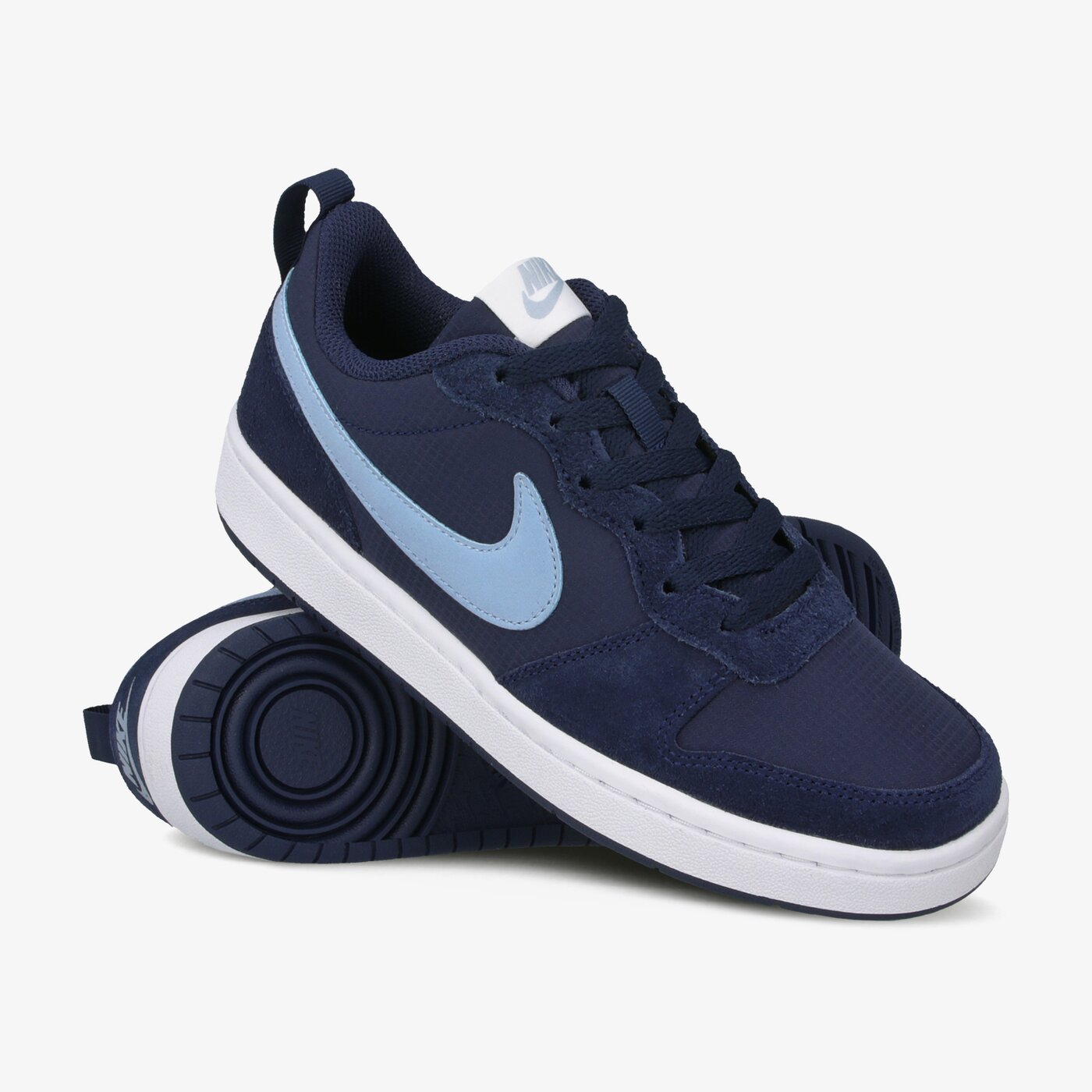 Buty dziecięce NIKE COURT BOROUGH LOW 2 PE cd6144-400 kolor granatowy
