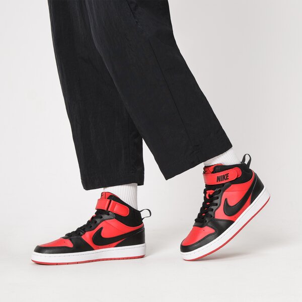 Buty dziecięce NIKE COURT BOROUGH MID 2 cd7782-602 kolor czerwony