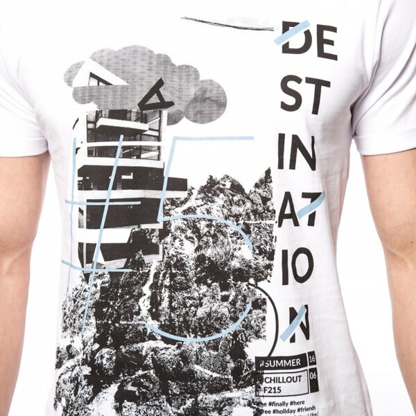 Koszulka męska FEEWEAR T-SHIRT ETOLIN fw16tsmpr072 kolor biały