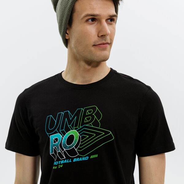 Koszulka męska UMBRO T-SHIRT DIONE ul321tsm12002 kolor czarny