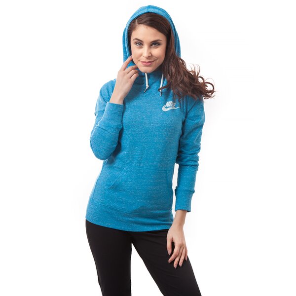 Bluza damska NIKE BLUZA GYM VINTAGE HOODY 614820413 kolor niebieski